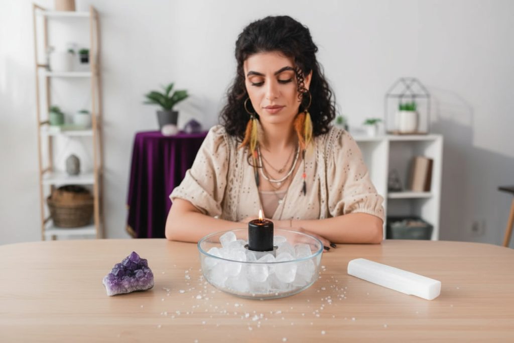 جلسة الشموع لتجميد الطاقات السلبية